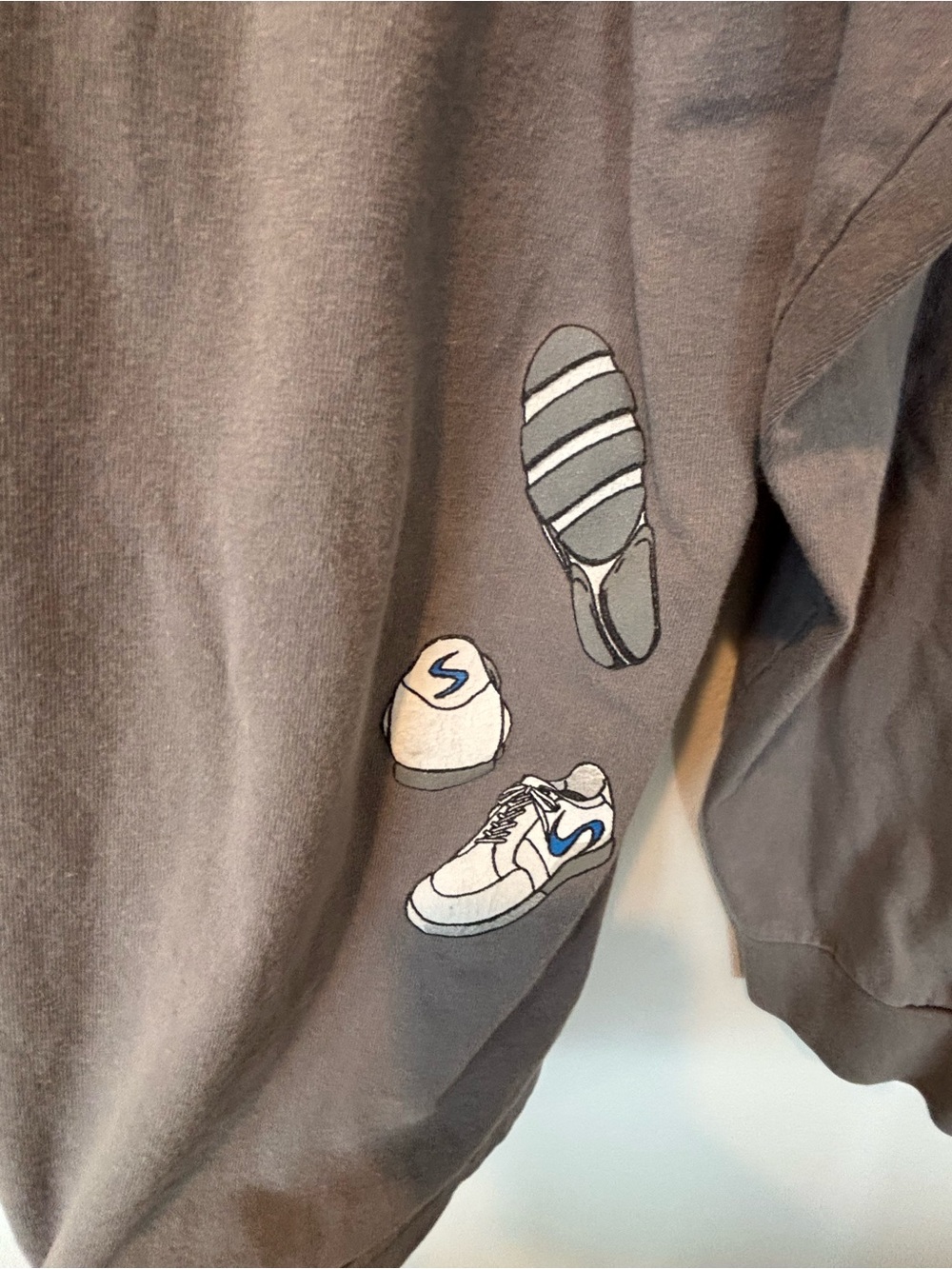 Men's BAIT Gray Long-Sleeve Graphic Tee - Picture 5 of 8